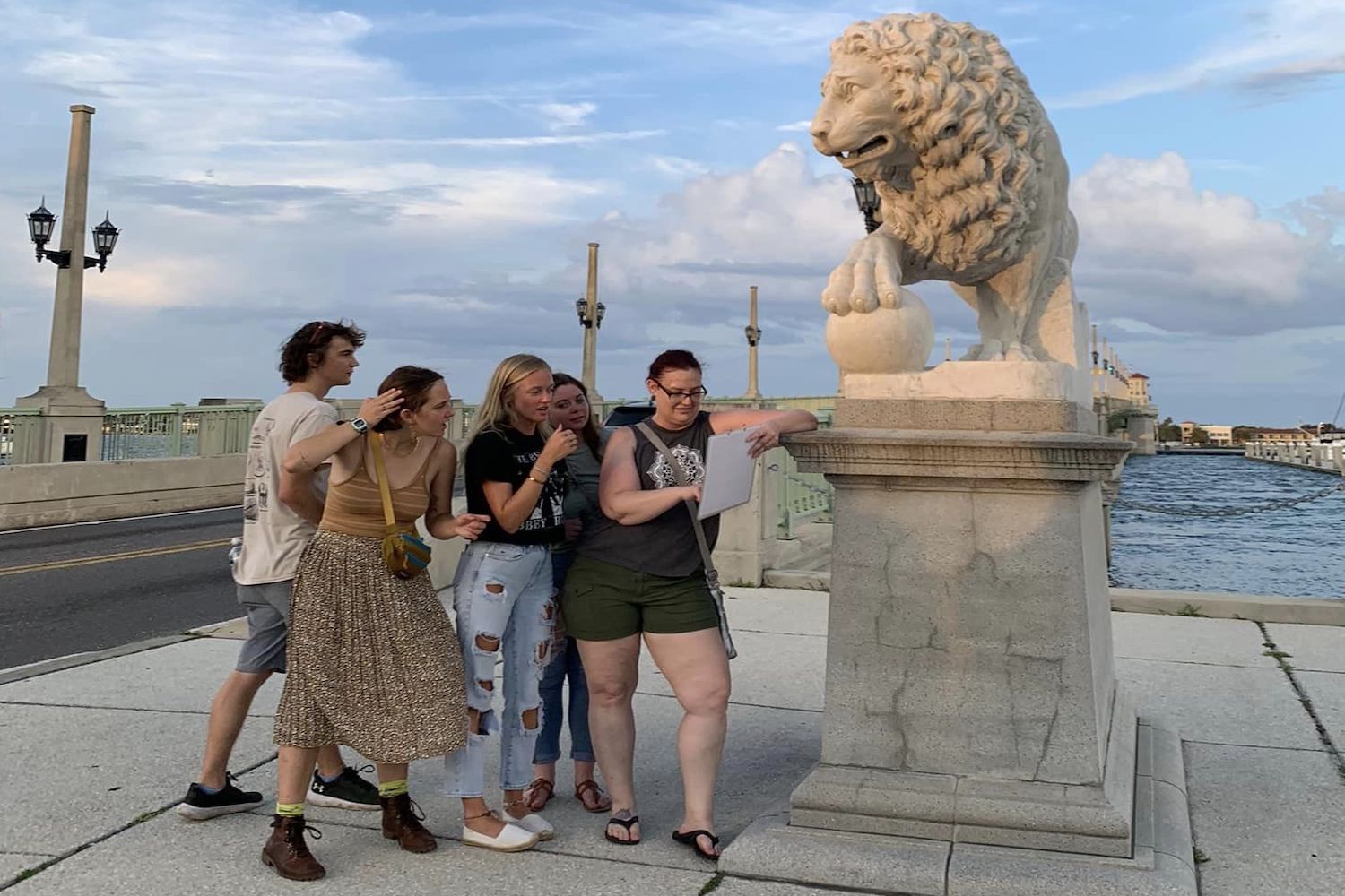 Visitors enjoying the 13 Keys Scavenger Hunt hosted by Odd Macabre