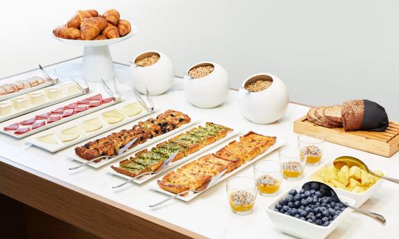 A European-influenced breakfast at the AC Hilton