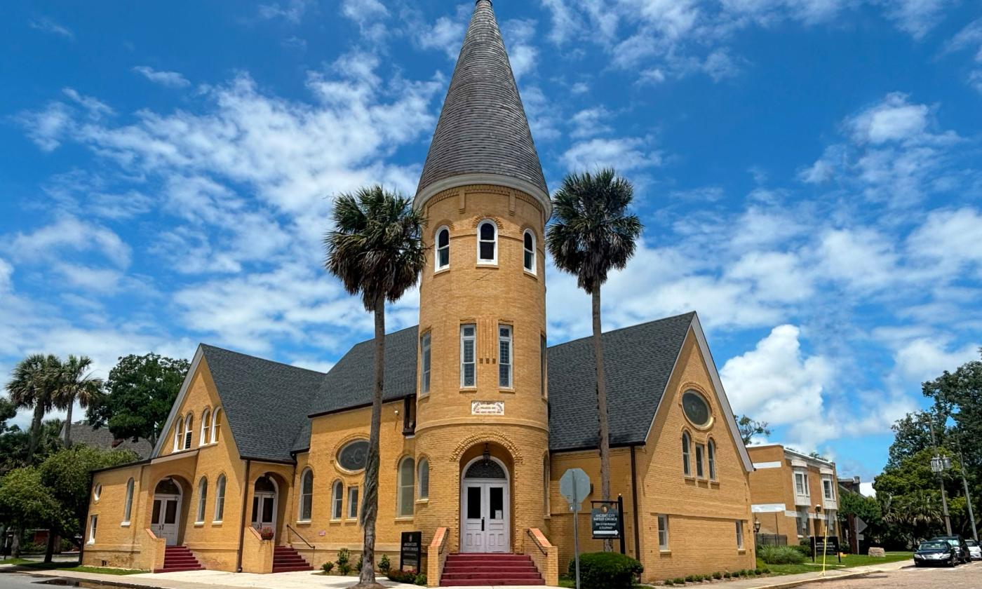 The exterior of the Ancient City Baptist Church