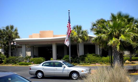 Beach Club entranceway in St. Augustine, FL.