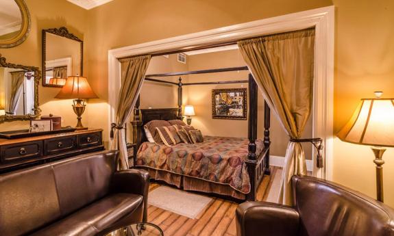 Guest room at Casablanca Inn