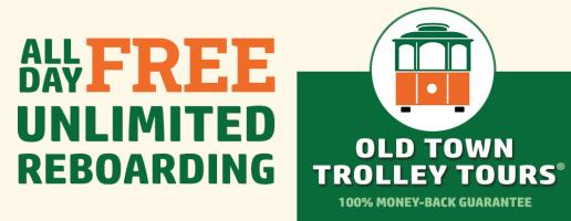 Old Town Trolley Tours - All Day FREE Unlimited Boarding