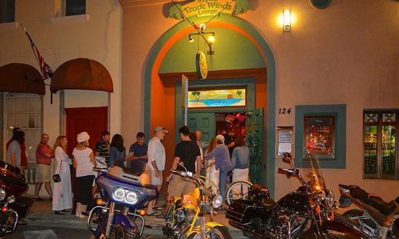 Tradewinds Lounge on Charlotte Street in historic downtown Saint Augustine, Florida.