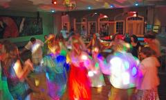 Dancing under the disco bal